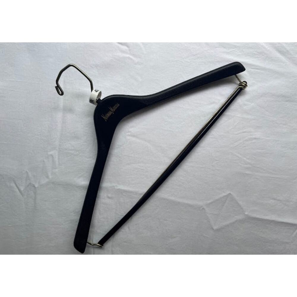 Vintage Neiman Marcus Black Plastic Suit Hanger (One) 16.75"